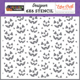 Echo Park Halloween Parade Designer Stencil Carved Faces (HPD511034)