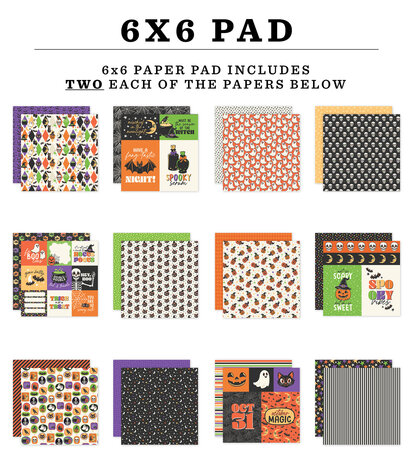 Echo Park Halloween Parade 6x6 Inch Paper Pad (HPD511023) Echo Park Halloween Parade 6x6 Inch Paper Pad (HPD511023)