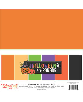 Echo Park Halloween Parade 12x12 Inch Coordination Solids Paper Pack (HPD511015) Echo Park Halloween Parade 12x12 Inch Coordination Solids Paper Pack (HPD511015)
