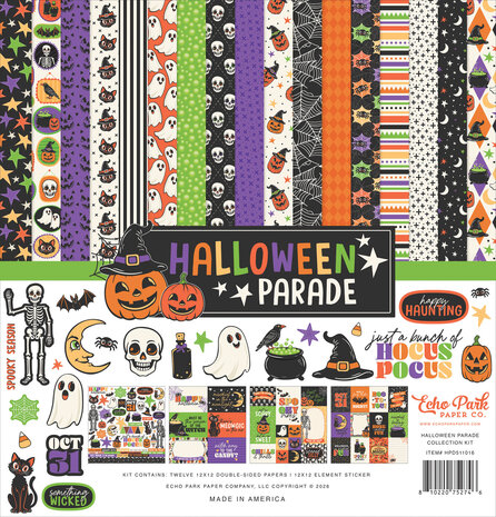 Echo Park Halloween Parade 12x12 Inch Collection Kit (HPD511016)