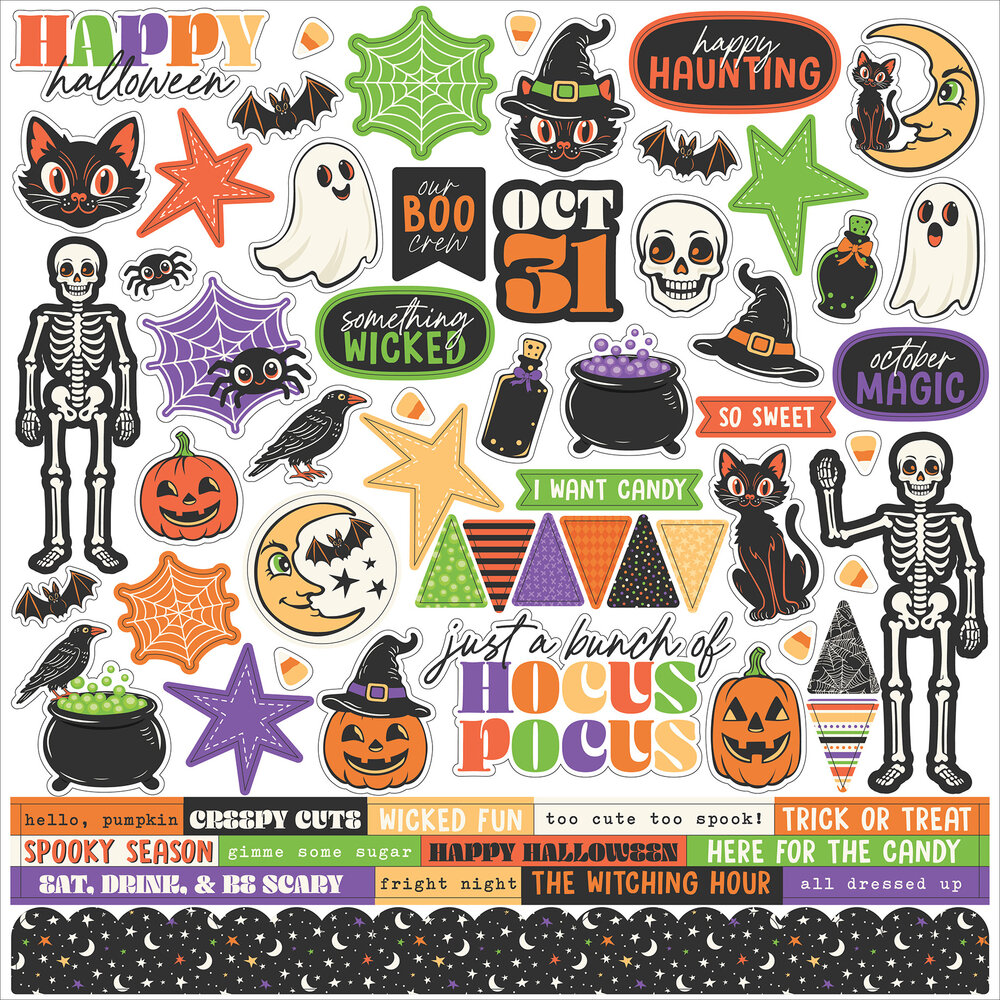 Echo Park Halloween Parade 12x12 Inch Collection Kit (HPD511016)