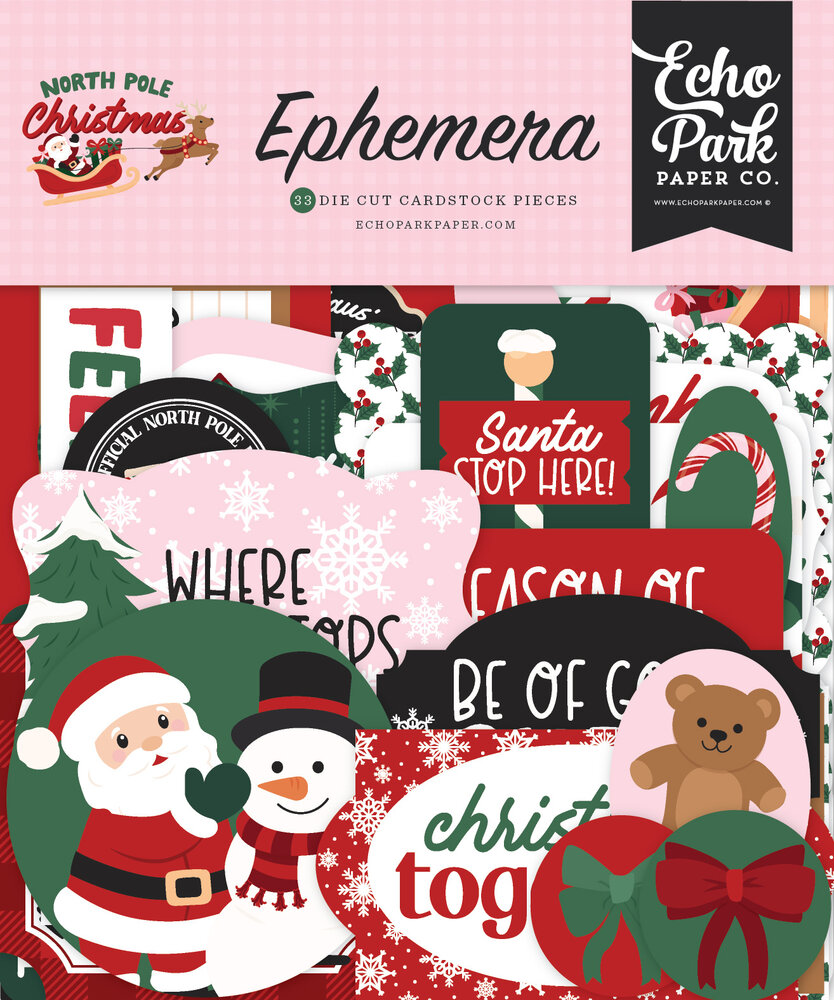 Echo Park North Pole Christmas Ephemera (NPC515024) Echo Park North Pole Christmas Ephemera (NPC515024)