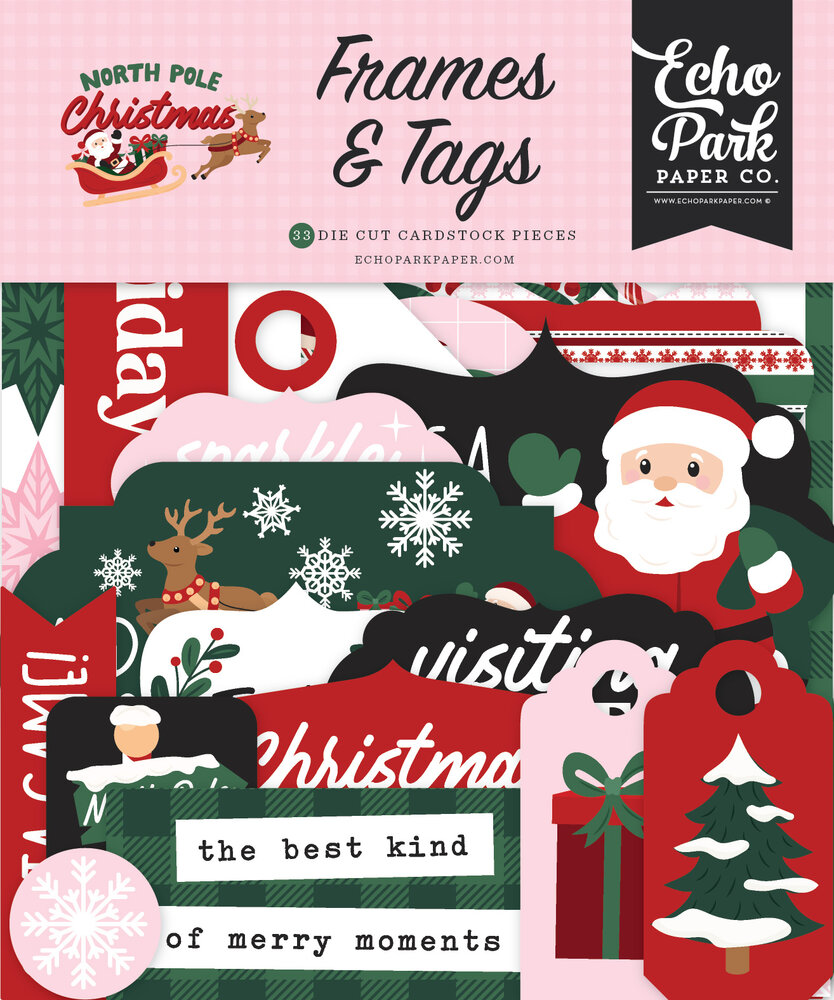 Echo Park North Pole Christmas Frames & Tags (NPC515025) Echo Park North Pole Christmas Frames & Tags (NPC515025)
