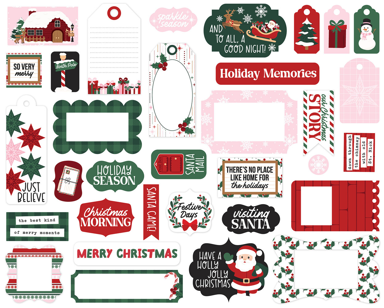 Echo Park North Pole Christmas Frames & Tags (NPC515025) Echo Park North Pole Christmas Frames & Tags (NPC515025)