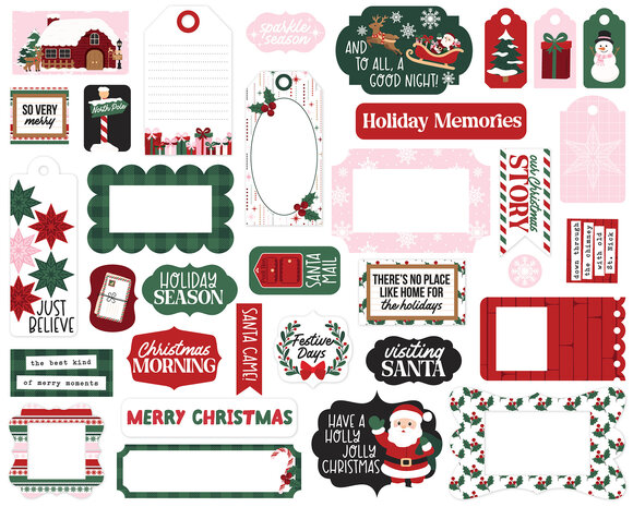 Echo Park North Pole Christmas Frames & Tags (NPC515025) Echo Park North Pole Christmas Frames & Tags (NPC515025)