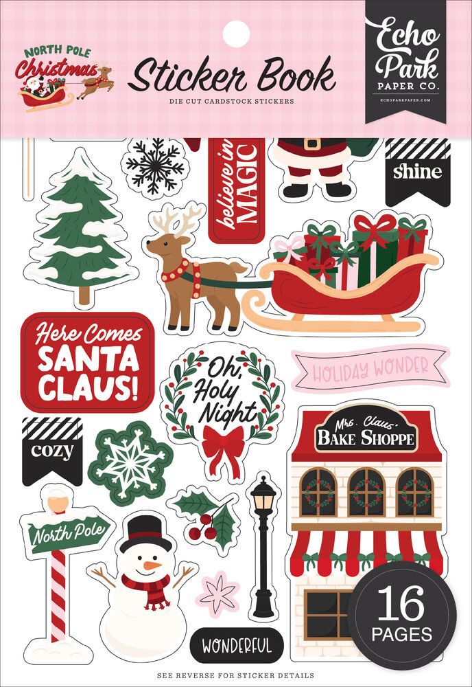 Echo Park North Pole Christmas Sticker Book (NPC515029)
