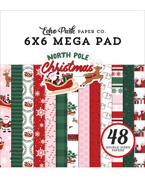 Echo Park North Pole Christmas 6x6 Inch Cardmakers Mega Pad (NPC515031) Echo Park North Pole Christmas 6x6 Inch Cardmakers Mega Pad (NPC515031)