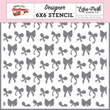 Echo Park North Pole Christmas Designer Stencil Wrapped In A Bow (NPC515033)