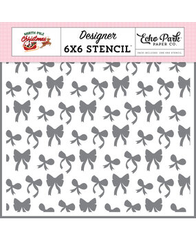 Echo Park North Pole Christmas Designer Stencil Wrapped In A Bow (NPC515033) Echo Park North Pole Christmas Designer Stencil Wrapped In A Bow (NPC515033)