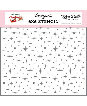 Echo Park North Pole Christmas Designer Stencil Christmas Glimmer (NPC515034) Echo Park North Pole Christmas Designer Stencil Christmas Glimmer (NPC515034)