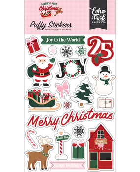 Echo Park North Pole Christmas Puffy Stickers (NPC515066)