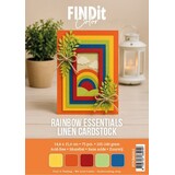 Find It Linen Cardstock A5 Rainbow Essentials (75pcs) (FITCBA5013)