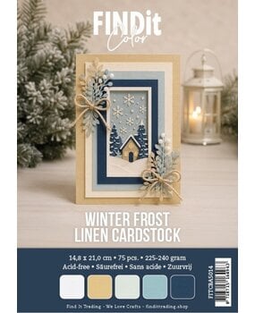 Find It Linen Cardstock A5 Winter Frost (75pcs) (FITCBA5014)