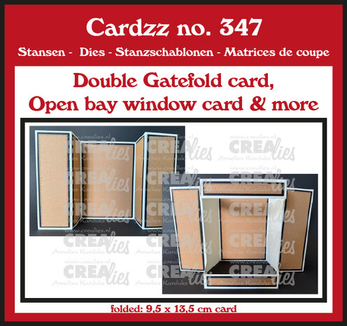 Crealies Cardzz Stansen Double Gatefold Card / Open Bay Window Card (CLCZ347)