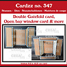 Crealies Cardzz Stansen Double Gatefold Card / Open Bay Window Card (CLCZ347)