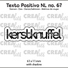 Crealies Texto Positivo Stansen Dutch Kerstknuffel (POSNL67)