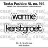 Crealies Texto Positivo Dies Dutch Warme Kerstgroet (POSNL144)
