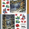 Crealies Cutting Sheets Papier Bundel Knipvellen Kerst A-H (8pcs) (CLSVP904)