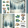 Crealies Bundel Cutting Sheets Christmas A-H (8pcs) (CLSVP904)