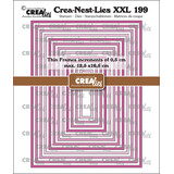 Crealies Crea-Nest-Lies XXL Dies Thin Frames Rectangles Smooth (CLNestXXL199)