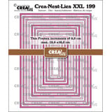 Crealies Crea-Nest-Lies XXL Stansen Dunne Kaders Rechthoeken Glad (CLNestXXL199)