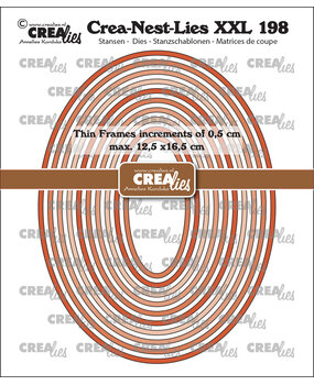 Crealies Crea-Nest-Lies XXL Dies Thin Frames Ovals Smooth (CLNestXXL198)