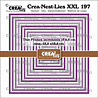Crealies Crea-Nest-Lies XXL Stansen Dunne Kaders Vierkanten Glad (CLNestXXL197) Crealies Crea-Nest-Lies XXL Stansen Dunne Kaders Vierkanten Glad (CLNestXXL197)