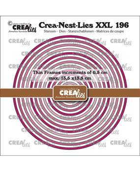 Crealies Crea-Nest-Lies XXL Dies Thin Frames Circles Smooth (CLNestXXL196)