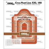 Crealies Crea-Nest-Lies XXL Stansen Paneel C met Stiksteek (CLNestXXL192)