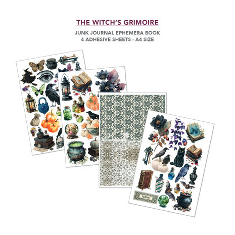 Ciao Bella The Witch's Grimoire A4 Junk Journal Ephemera Book (32pcs) (CBB029) Ciao Bella The Witch's Grimoire A4 Junk Journal Ephemera Book (32pcs) (CBB029)