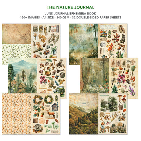 Ciao Bella The Nature Journal A4 Junk Journal Ephemera Book (32pcs) (CBB030) Ciao Bella The Nature Journal A4 Junk Journal Ephemera Book (32pcs) (CBB030)