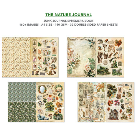 Ciao Bella The Nature Journal A4 Junk Journal Ephemera Book (32pcs) (CBB030) Ciao Bella The Nature Journal A4 Junk Journal Ephemera Book (32pcs) (CBB030)