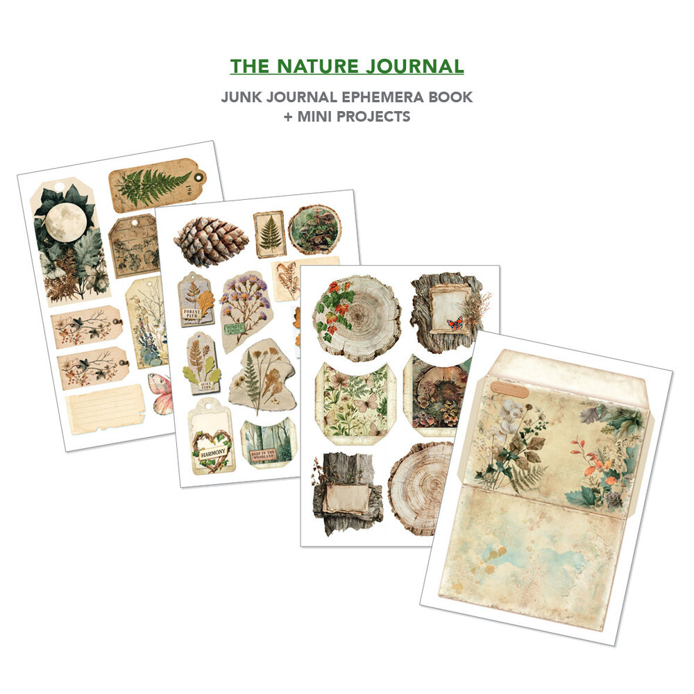 Ciao Bella The Nature Journal A4 Junk Journal Ephemera Book (32pcs) (CBB030) Ciao Bella The Nature Journal A4 Junk Journal Ephemera Book (32pcs) (CBB030)
