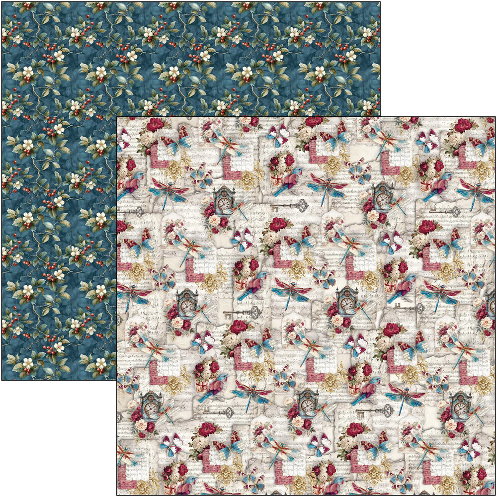 Ciao Bella Bohemian Burgundy 8x8 Inch Paper Pad (12pcs) (CBH099) Ciao Bella Bohemian Burgundy 8x8 Inch Paper Pad (12pcs) (CBH099)