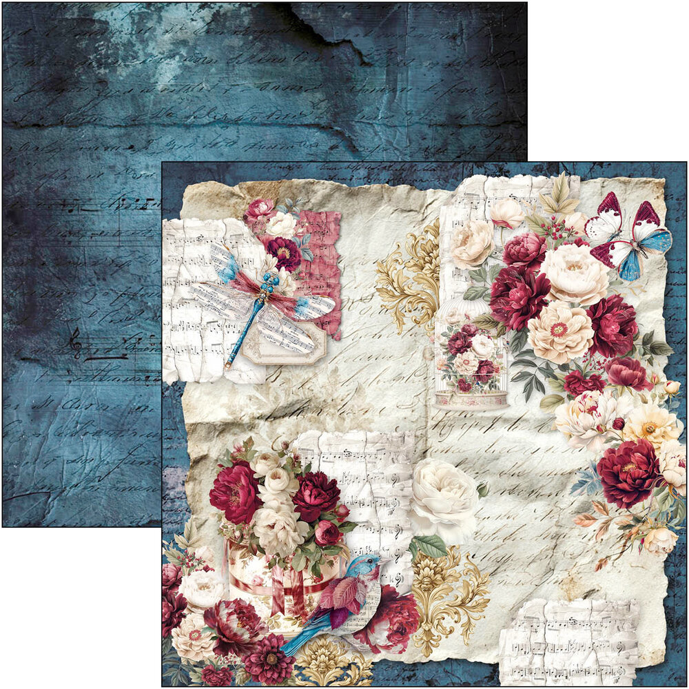 Ciao Bella Bohemian Burgundy 8x8 Inch Paper Pad (12pcs) (CBH099) Ciao Bella Bohemian Burgundy 8x8 Inch Paper Pad (12pcs) (CBH099)
