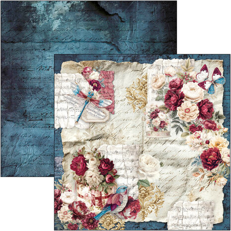 Ciao Bella Bohemian Burgundy 8x8 Inch Paper Pad (12pcs) (CBH099) Ciao Bella Bohemian Burgundy 8x8 Inch Paper Pad (12pcs) (CBH099)