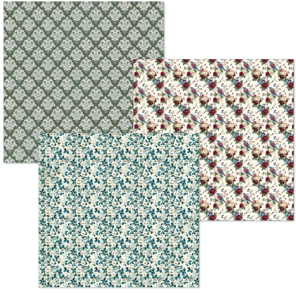 Ciao Bella Bohemian Burgundy 6x6 Inch Deluxe Paper Silver & Vellum Dual Pack Mixed (6pcs) (CBXQ012) Ciao Bella Bohemian Burgundy 6x6 Inch Deluxe Paper Silver & Vellum Dual Pack Mixed (6pcs) (CBXQ012)
