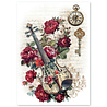 Ciao Bella Bohemian Burgundy A4 Rice Paper Mixed (4pcs) (CBRA015) Ciao Bella Bohemian Burgundy A4 Rice Paper Mixed (4pcs) (CBRA015)