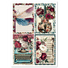 Ciao Bella Bohemian Burgundy A4 Rice Paper Mixed (4pcs) (CBRA015) Ciao Bella Bohemian Burgundy A4 Rice Paper Mixed (4pcs) (CBRA015)
