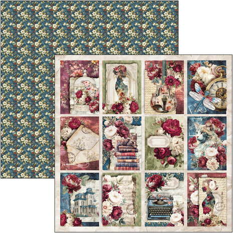 Ciao Bella Bohemian Burgundy 12x12 Inch Patterns Pad (8pcs) (CBT099) Ciao Bella Bohemian Burgundy 12x12 Inch Patterns Pad (8pcs) (CBT099)