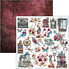 Ciao Bella Bohemian Burgundy 12x12 Inch Paper Pad (12pcs) (CBPM099) Ciao Bella Bohemian Burgundy 12x12 Inch Paper Pad (12pcs) (CBPM099)