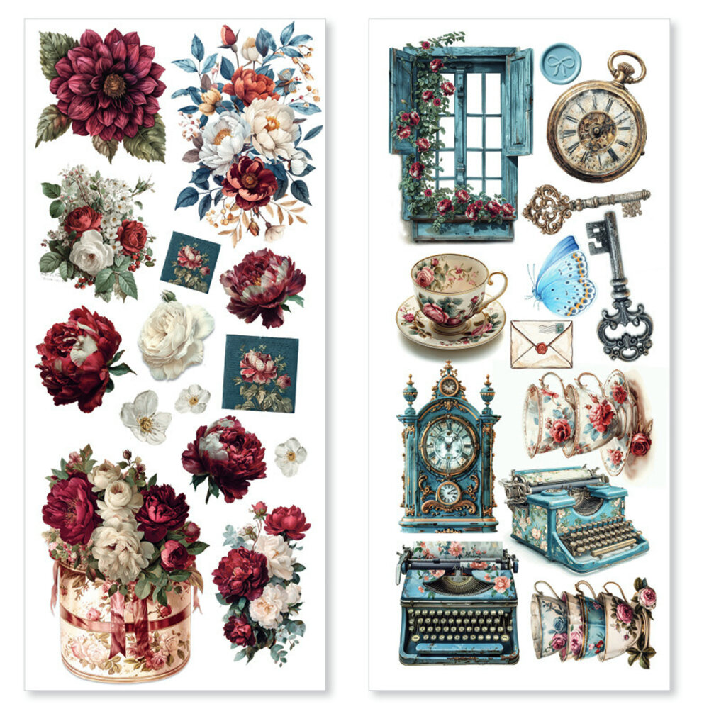 Ciao Bella Bohemian Burgundy Transparent Adhesive Sheets (5pcs) (CBI018) Ciao Bella Bohemian Burgundy Transparent Adhesive Sheets (5pcs) (CBI018)
