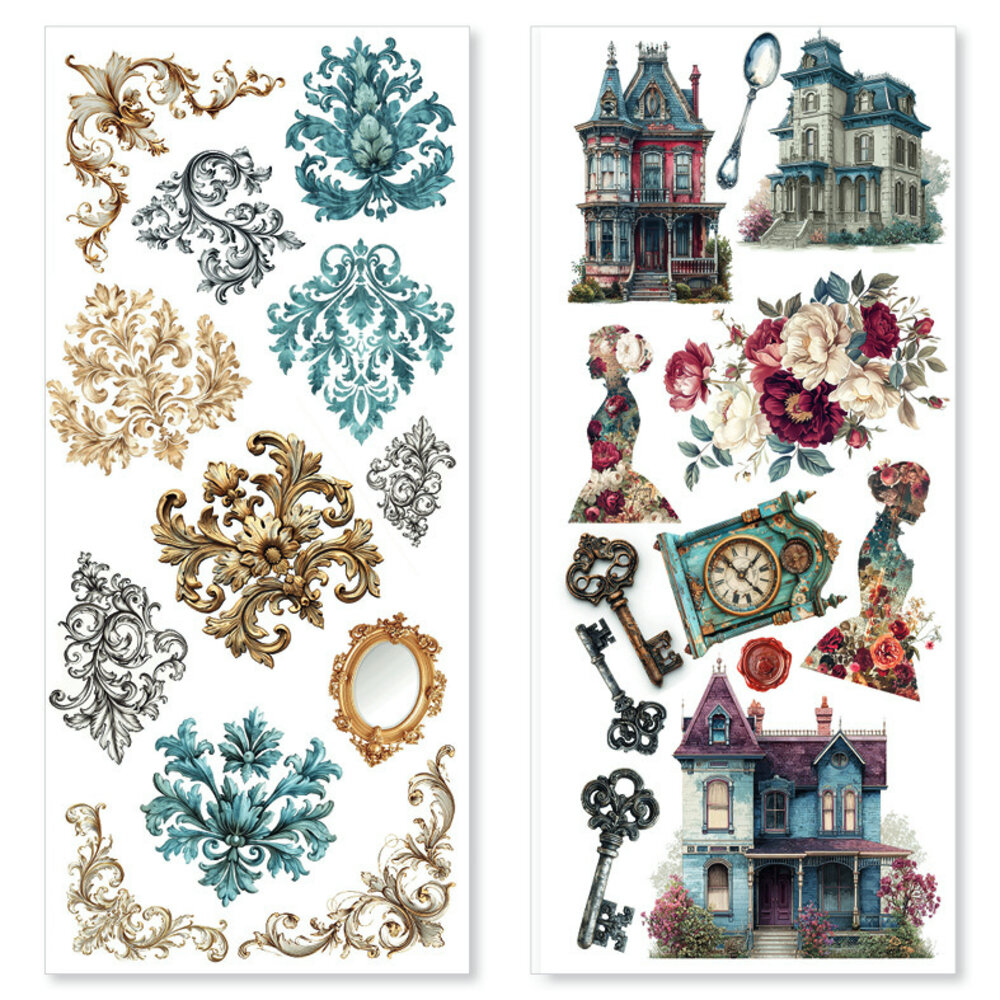 Ciao Bella Bohemian Burgundy Transparent Adhesive Sheets (5pcs) (CBI018) Ciao Bella Bohemian Burgundy Transparent Adhesive Sheets (5pcs) (CBI018)