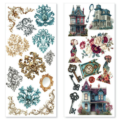 Ciao Bella Bohemian Burgundy Transparent Adhesive Sheets (5pcs) (CBI018) Ciao Bella Bohemian Burgundy Transparent Adhesive Sheets (5pcs) (CBI018)