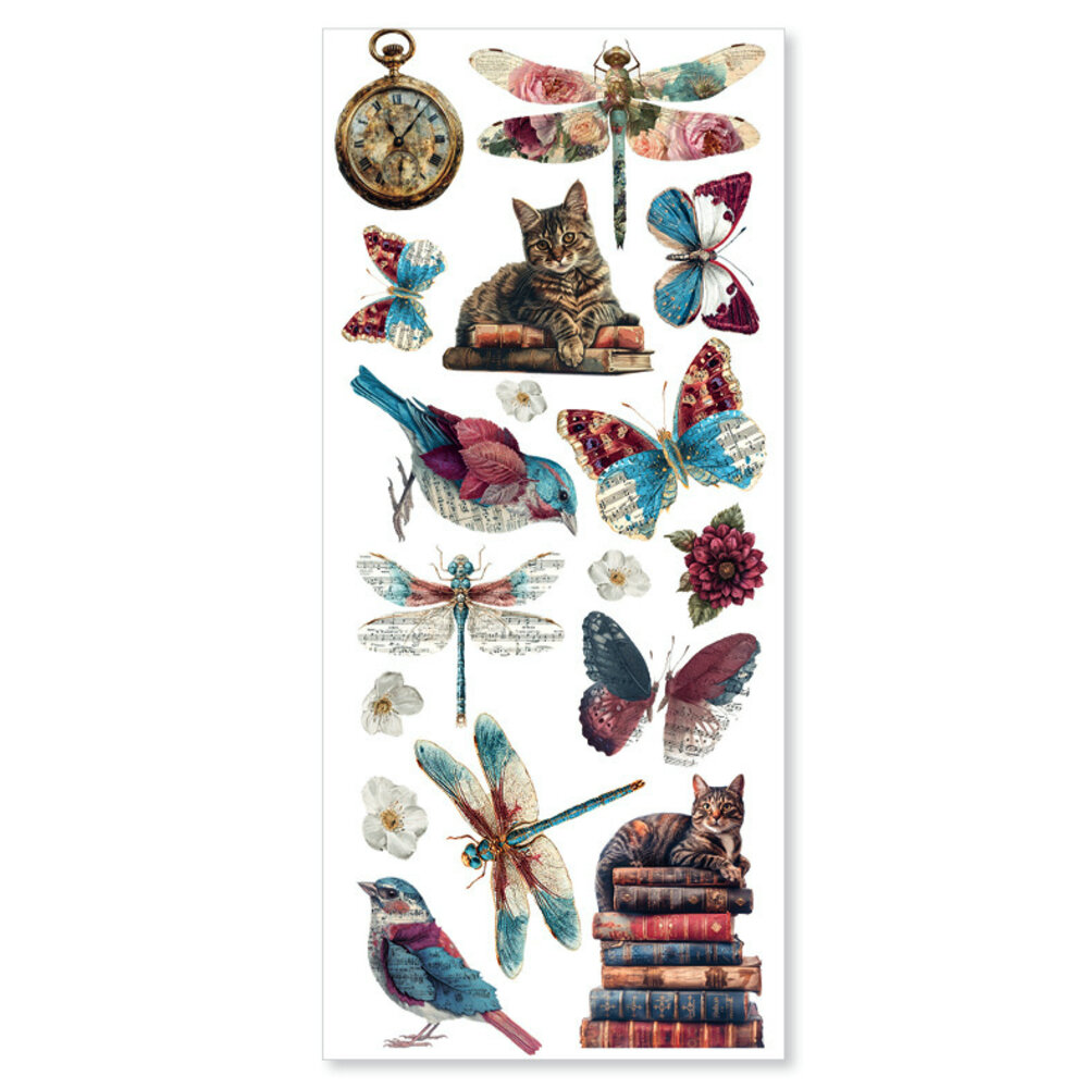 Ciao Bella Bohemian Burgundy Transparent Adhesive Sheets (5pcs) (CBI018) Ciao Bella Bohemian Burgundy Transparent Adhesive Sheets (5pcs) (CBI018)