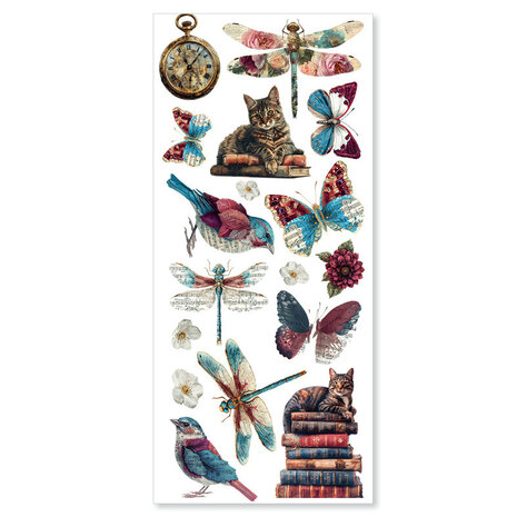 Ciao Bella Bohemian Burgundy Transparent Adhesive Sheets (5pcs) (CBI018) Ciao Bella Bohemian Burgundy Transparent Adhesive Sheets (5pcs) (CBI018)