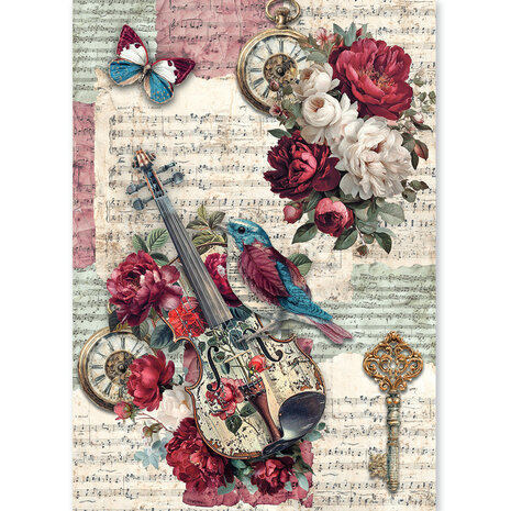 Ciao Bella Bohemian Burgundy A5 Rice Paper Mixed (8pcs) (CBRS046) Ciao Bella Bohemian Burgundy A5 Rice Paper Mixed (8pcs) (CBRS046)