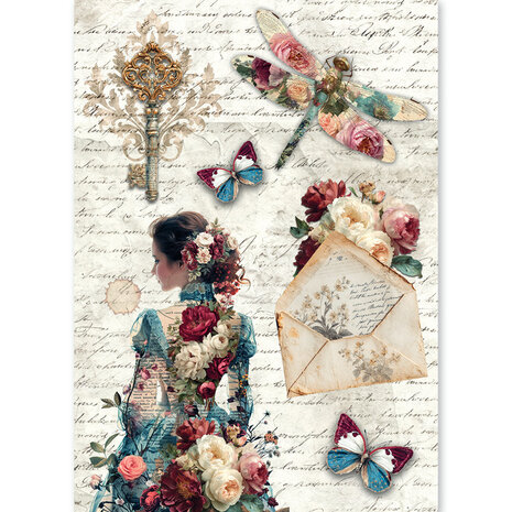 Ciao Bella Bohemian Burgundy A5 Rice Paper Mixed (8pcs) (CBRS046) Ciao Bella Bohemian Burgundy A5 Rice Paper Mixed (8pcs) (CBRS046)