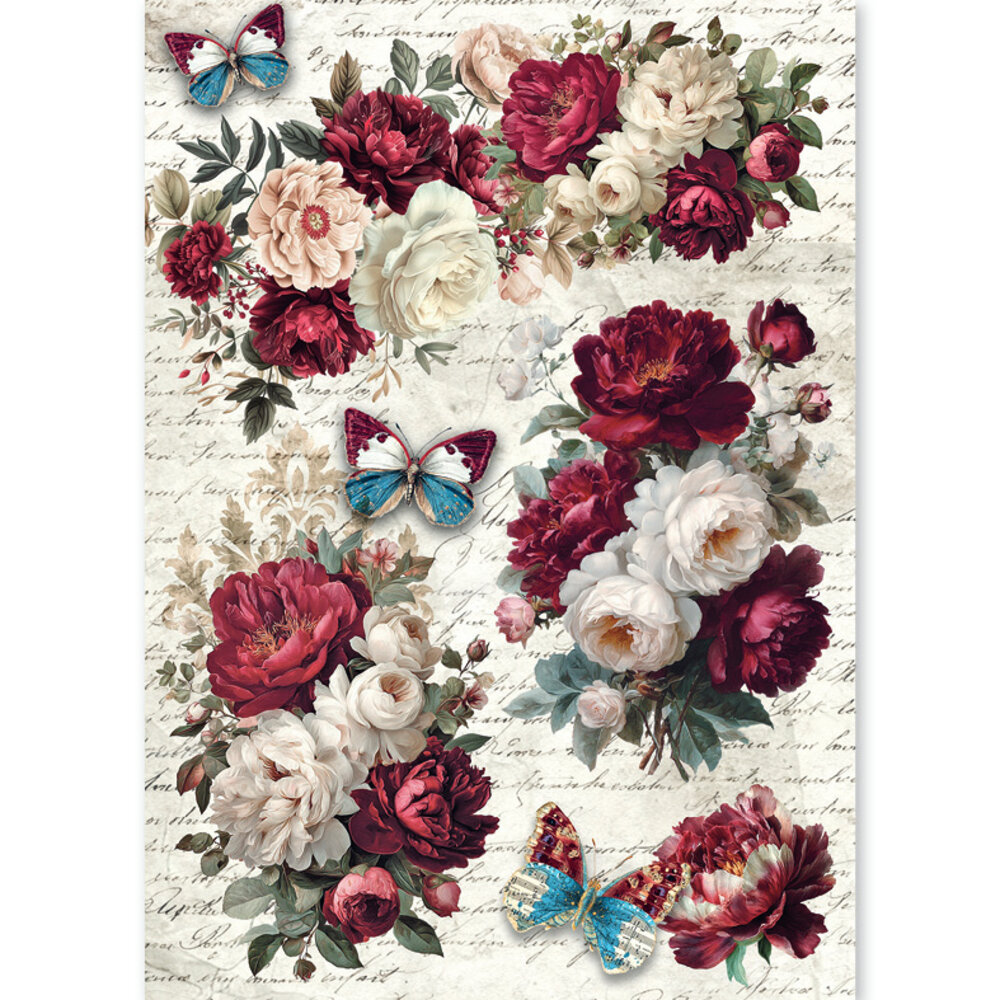 Ciao Bella Bohemian Burgundy A5 Rice Paper Mixed (8pcs) (CBRS046) Ciao Bella Bohemian Burgundy A5 Rice Paper Mixed (8pcs) (CBRS046)