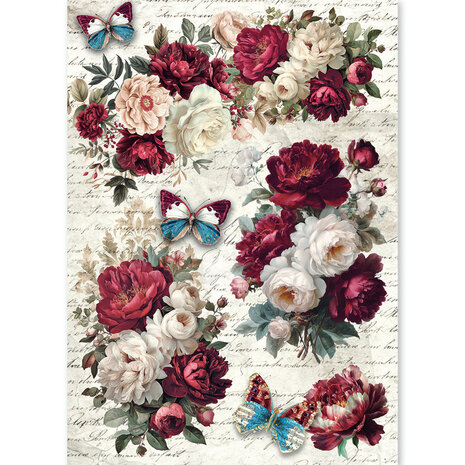 Ciao Bella Bohemian Burgundy A5 Rice Paper Mixed (8pcs) (CBRS046) Ciao Bella Bohemian Burgundy A5 Rice Paper Mixed (8pcs) (CBRS046)